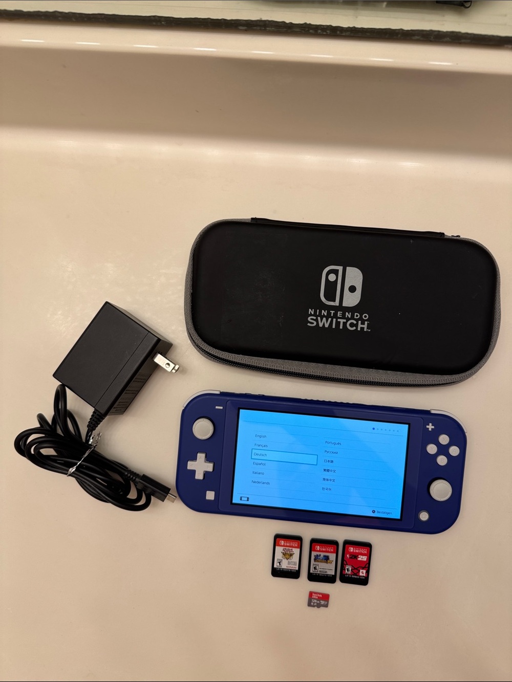 Nintendo Switch Lite 3 Games 128gb Micro SD Bundle
